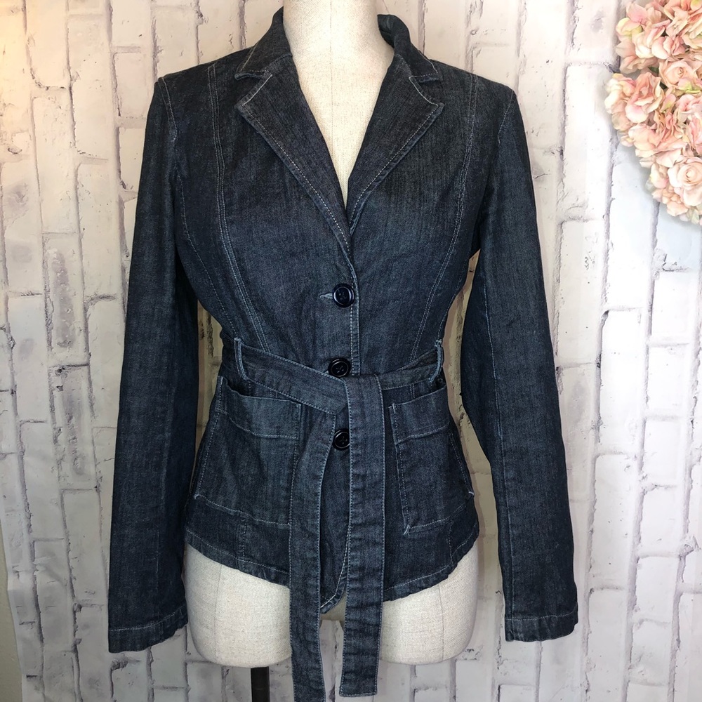 Converse blue jean trench jacket. Size medium